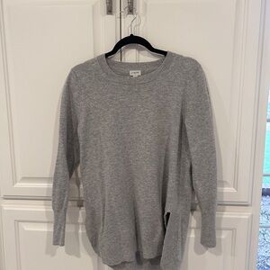J. Crew Heather Gray Knit Top